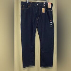 Levi's Classic 505 Regular Straight Leg Blue Jeans size 42x32 NWT